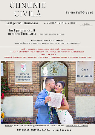 Tarife Cununie Civila